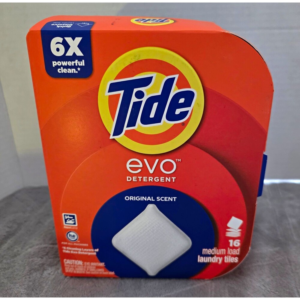 Tide evo Laundry Detergent Tiles Original Scent 16 Loads (16 Pack)